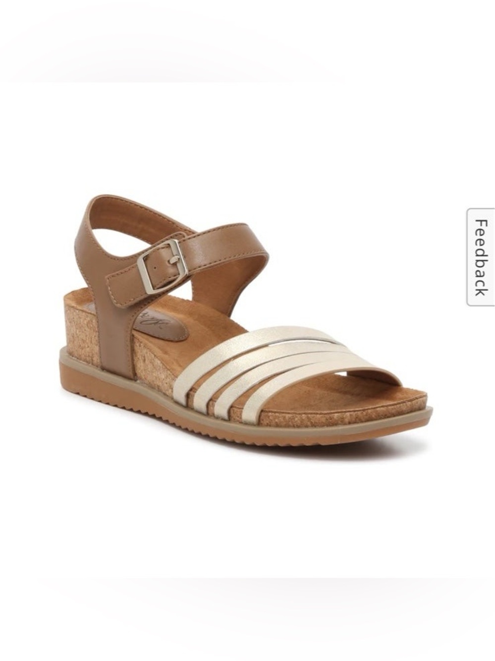 Eurosoft by Sofft Leary Wedge Heel Summer 2 Tone Sandals Women's Size 8